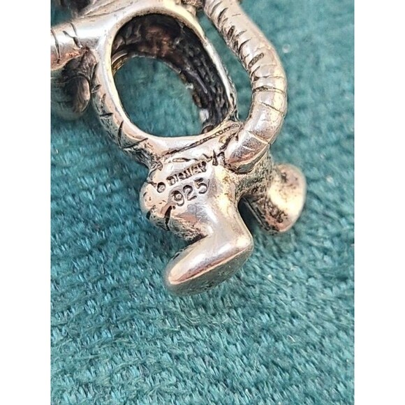 Sterling Silver Tigger Pendant Necklace 22" Ball Chain, Disney 925 Charm Playful - Picture 3 of 6